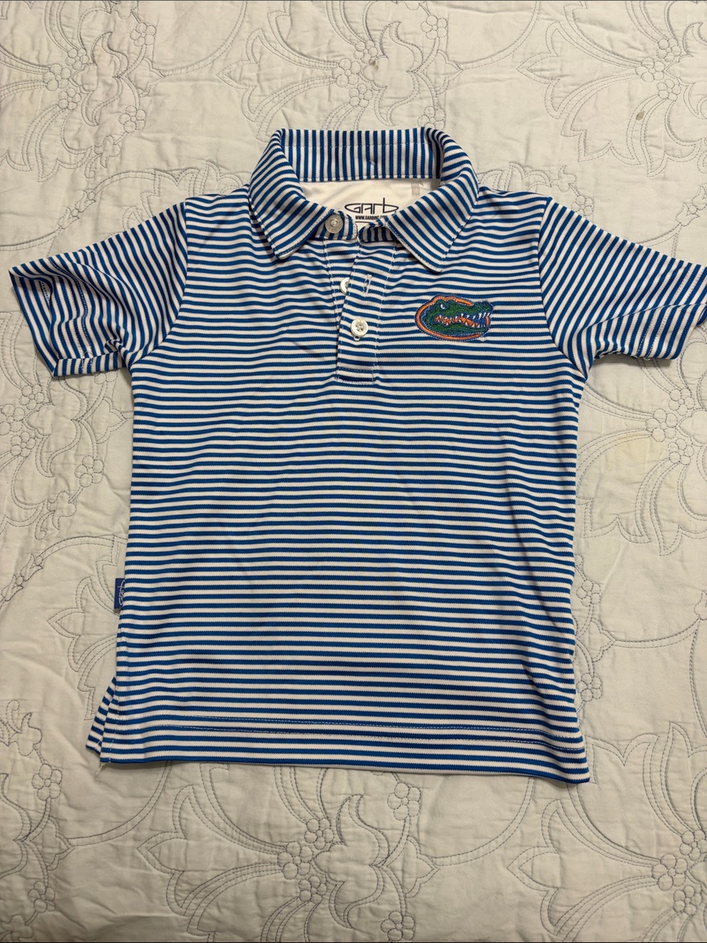 Florida Gators Garb Toddler Carson Polo - Royal/White Size 2 Age 1-2